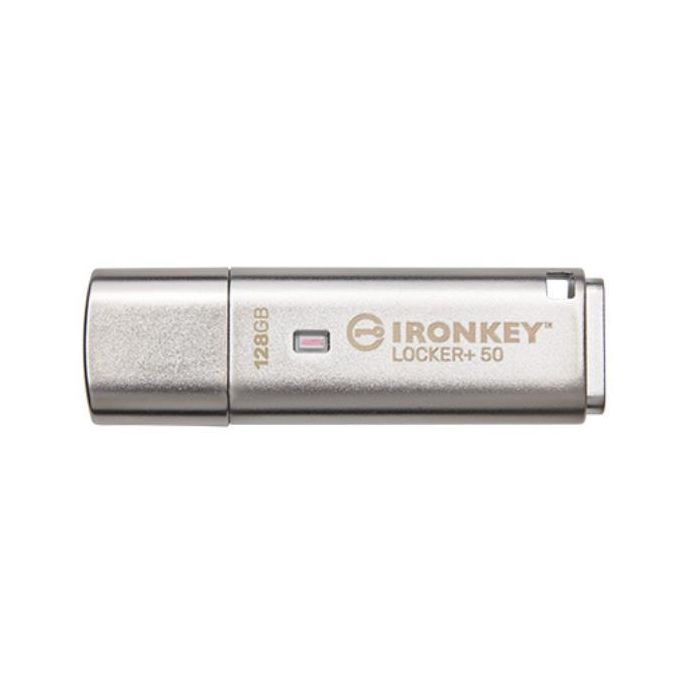 Kingston IronKey IKLP50 Memoria USB 3.2 de 128GB con Cifrado AES, Lectura 145MB/s, Escritura 115MB/s 2 Kingston IronKey IKLP50 Memoria USB 3.2 de 128GB con Cifrado AES, Lectura 145MB/s, Escritura 115MB/s 2