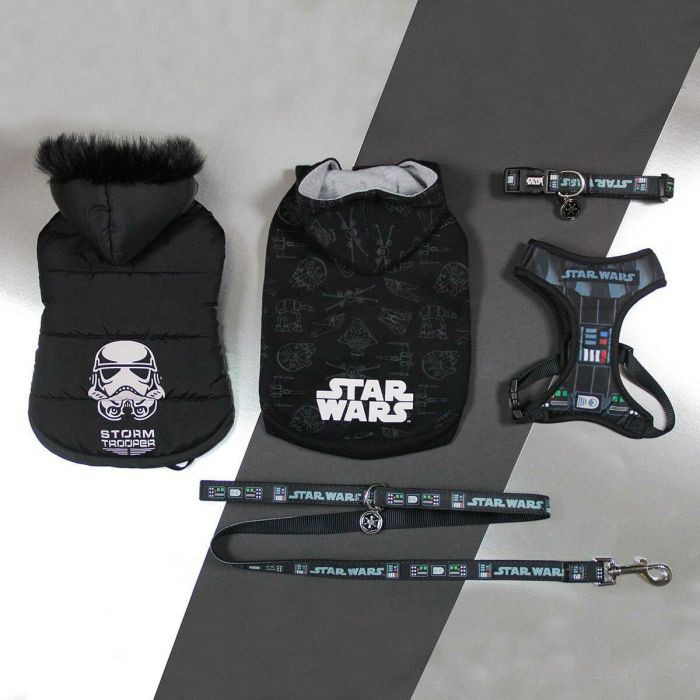 Star Wars Sudadera para Perro con Diseño de Darth Vader, Algodón Cepillado, Color Negro, Talla XXS 6