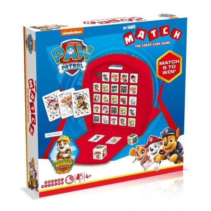 Winning Moves AUC1695894179575 Match PAW Patrol Dino Rescue - Juego de Mesa de Observación y Táctica