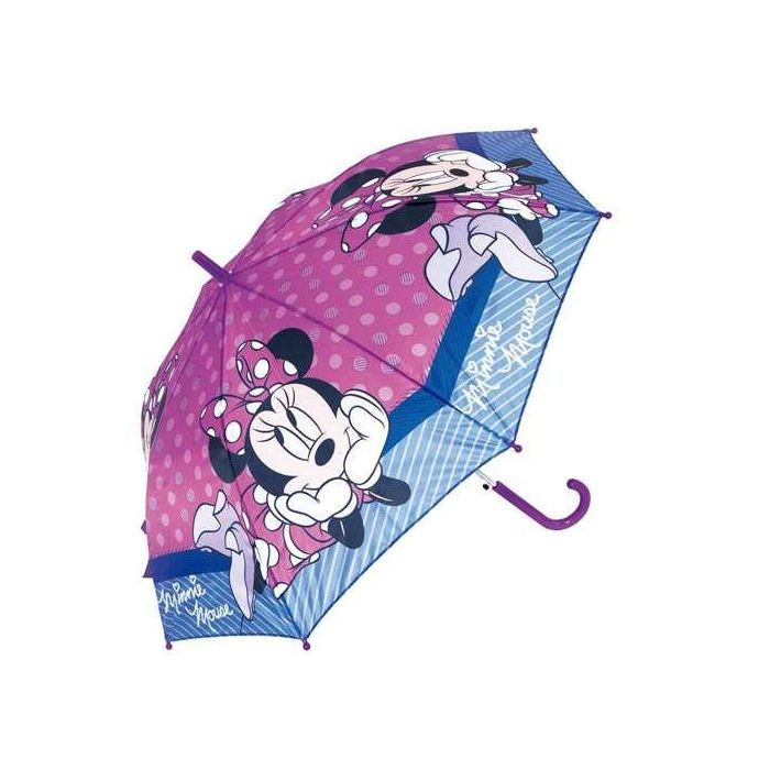 Paraguas Automático Minnie Mouse Lucky Rosa (Ø 84 cm) 5 Paraguas Automático Minnie Mouse Lucky Rosa (Ø 84 cm) 5