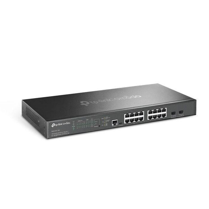 Omada 16x 2.5 Gbps RJ45, 2x 10G SFP+ Slots, 120 Gbps, 89.28 Mpps, 16 K MAC, 9 KB Jumbo, 440 x 180 x 44 mm 1 Omada 16x 2.5 Gbps RJ45, 2x 10G SFP+ Slots, 120 Gbps, 89.28 Mpps, 16 K MAC, 9 KB Jumbo, 440 x 180 x 44 mm 1