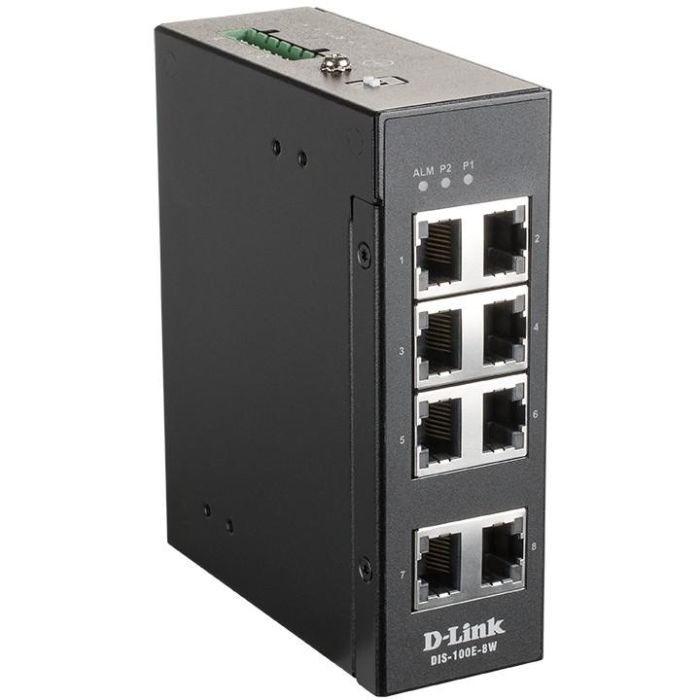 Switch de Armario D-Link DIS-100E-8W RJ45 x 8 Negro