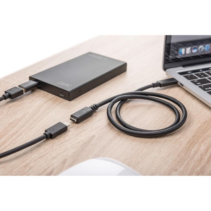 DIGITUS USB 2.0 Verlängerungskabel Typ C -C St/Bu 2.0m. sw 4