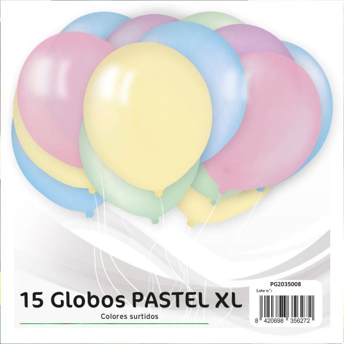 15 Globos Pastel Xl Party Time 1 15 Globos Pastel Xl Party Time 1
