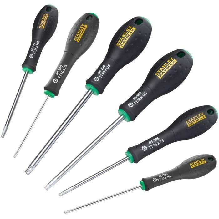 Juego de 6 destornilladores - STANLEY FATMAX - 0-65-099 - Tamper Torx 1