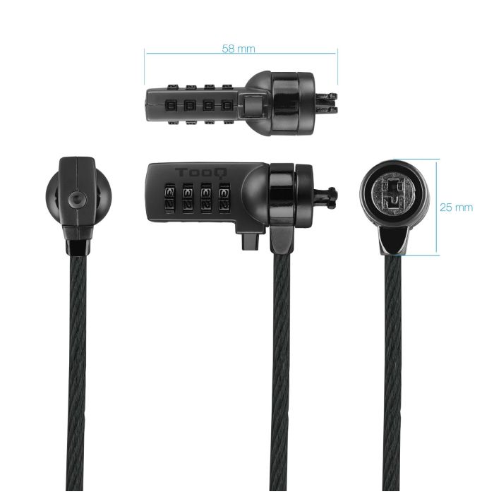 TooQ TQCLKC0015-G cable antirrobo 1,5 m 1 TooQ TQCLKC0015-G cable antirrobo 1,5 m 1