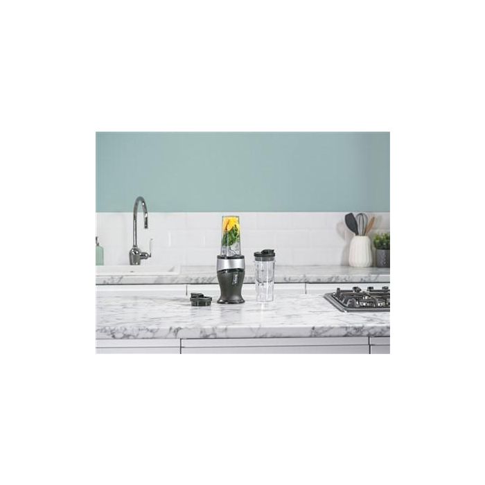 Ninja QB3001EUS Batidora de Vaso Individual para Smoothies 700W con 2 Vasos y Tapas de Viaje 9 Ninja QB3001EUS Batidora de Vaso Individual para Smoothies 700W con 2 Vasos y Tapas de Viaje 9