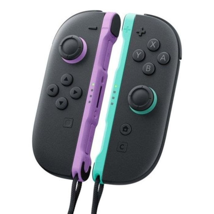 Nintendo Switch 2 Joy-Con 2 Mando Izquierdo y Derecho Púrpura y Verde Claro, HD Rumble 2, Bluetooth, Botón C, Gamepad 0 Nintendo Switch 2 Joy-Con 2 Mando Izquierdo y Derecho Púrpura y Verde Claro, HD Rumble 2, Bluetooth, Botón C, Gamepad 0