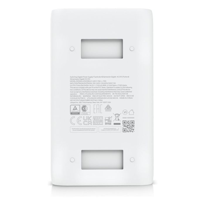 Ubiquiti UACC-PoE++-10G Inyector PoE++ 60W 10 GbE 6 Ubiquiti UACC-PoE++-10G Inyector PoE++ 60W 10 GbE 6