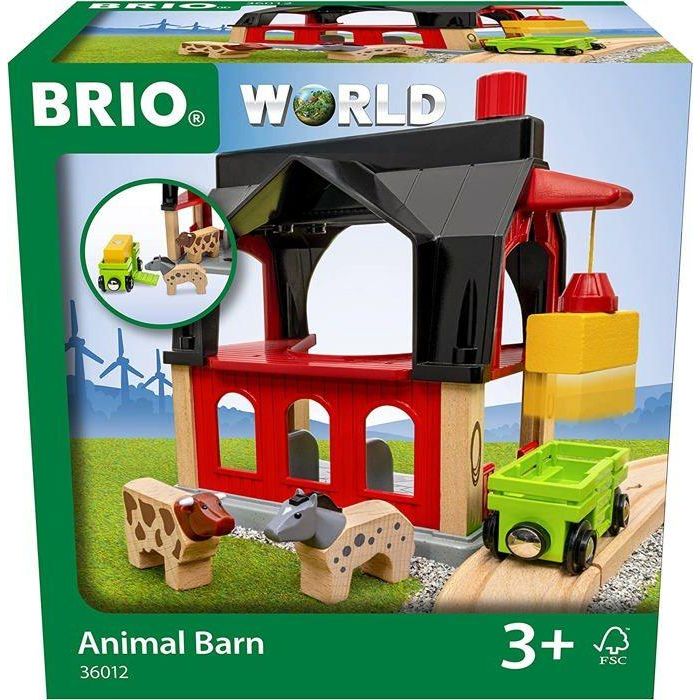 Animal Barn - Accesorio para el circuito de tren de madera -7312350360127 - Brio World 2 Animal Barn - Accesorio para el circuito de tren de madera -7312350360127 - Brio World 2