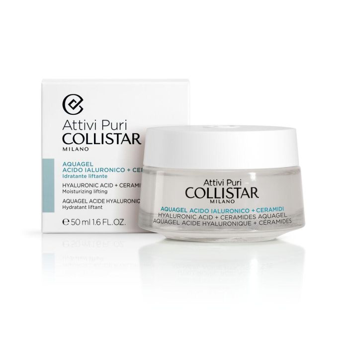Collistar ATTIVI PURI aquagel Ácido Hialurónico + Ceramidas | Tratamiento Facial Hidratante 4 Pesos Moleculares Vegano 50 ml