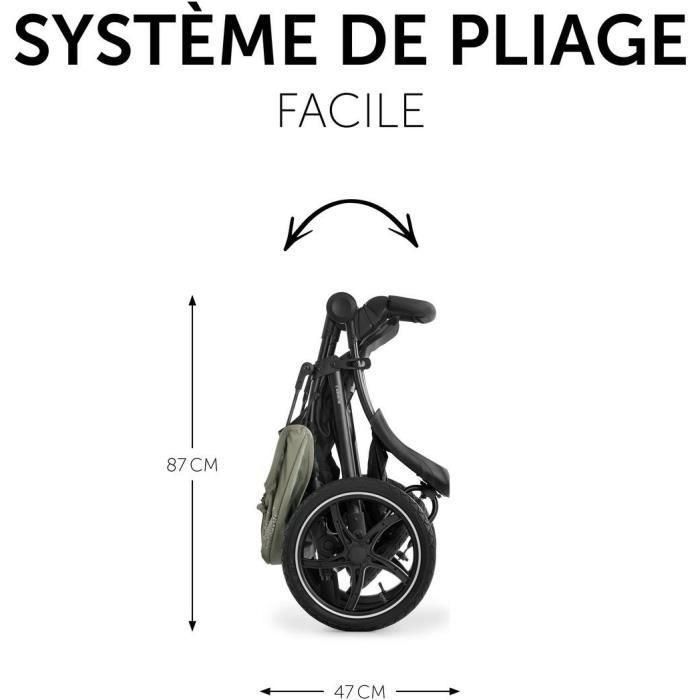 Hauck AAAOS43259 - Cochecito Todoterreno Runner 2 - 3 Ruedas, Plegado con una Mano - Mickey 3