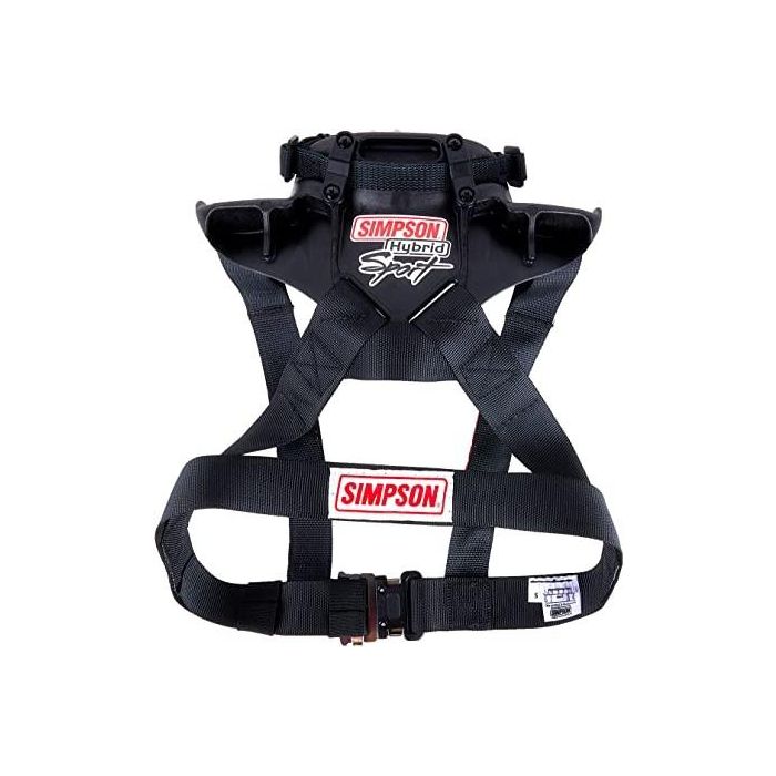 Simpson SIHS.SML.11.PA.FIA | Sistema HANS Hybrid Sport Pequeño, Anclaje Estándar, Certificación SFI, Polímero Carbono DuPont