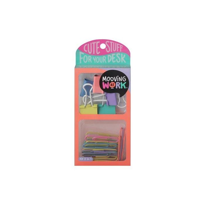Set De Papeleria Mooving Kit 2 En 1 Orange