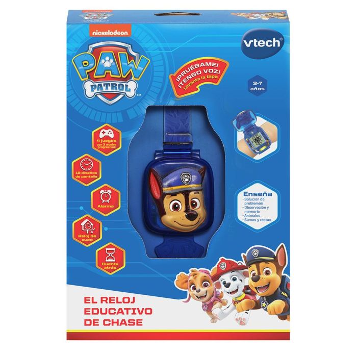 V-Tech Reloj Educativo De Chase - Patrulla Canina 80-551622 con Juegos para Aprender 3 V-Tech Reloj Educativo De Chase - Patrulla Canina 80-551622 con Juegos para Aprender 3
