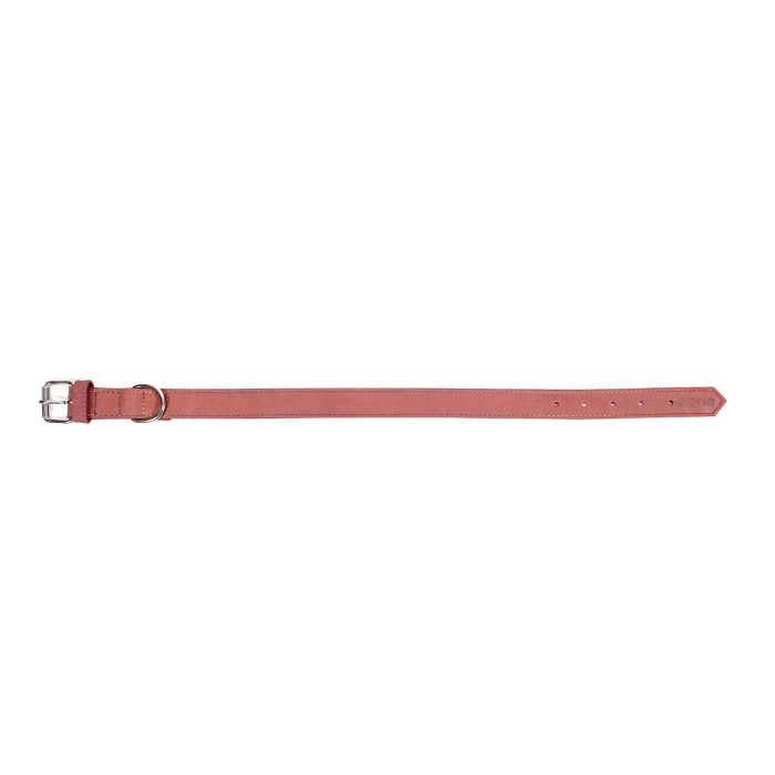 Gloria Collar Oasis 50 cm X 21 mm Rosa Piel Nobuck Doble Capa Costura Reforzada 2