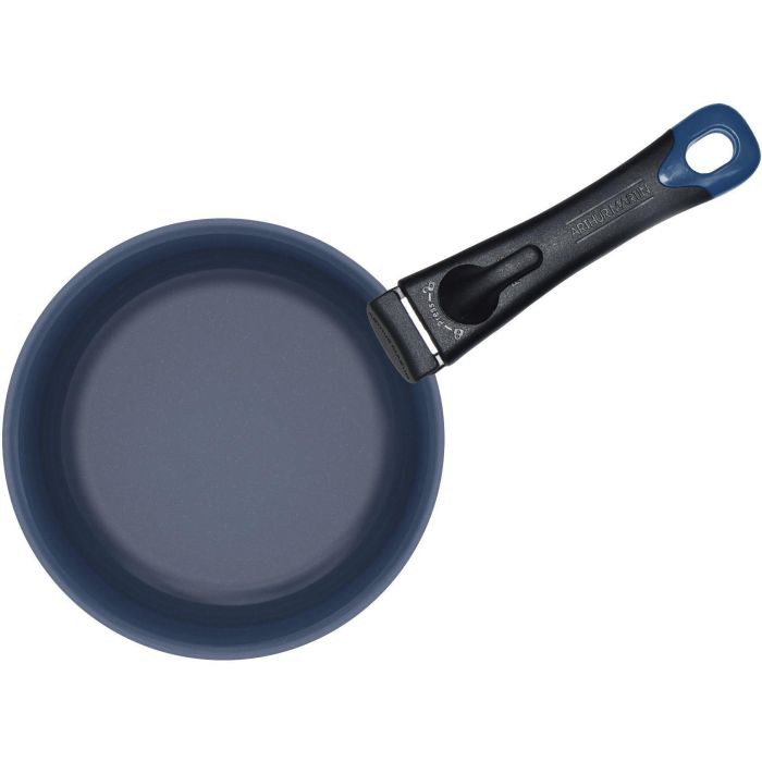 Juego de 3 sartenes - Aptas para todo tipo de fuegos, incluida inducción - ARTHUR MARTIN - AM2033 - Revestimiento cerámico - Ø 20-24-28 cm + mango extraíble - Azul 3 Juego de 3 sartenes - Aptas para todo tipo de fuegos, incluida inducción - ARTHUR MARTIN - AM2033 - Revestimiento cerámico - Ø 20-24-28 cm + mango extraíble - Azul 3