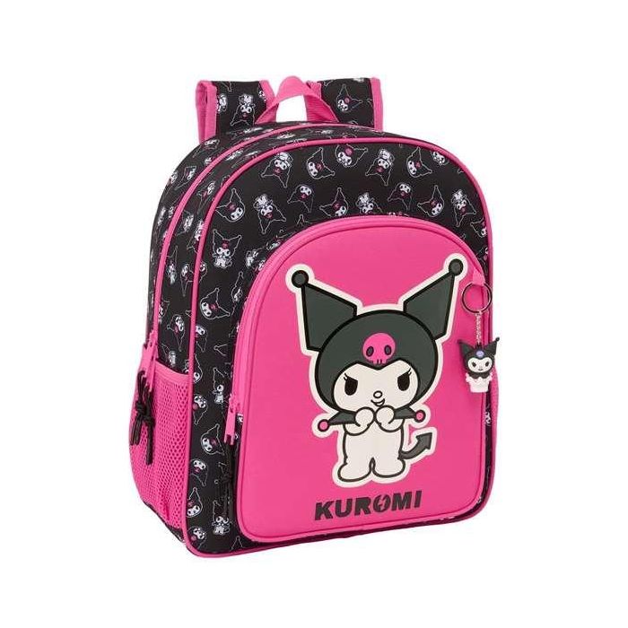 Safta Mochila Junior Adaptable a Carro Kuromi 380x320x120 mm 0 Safta Mochila Junior Adaptable a Carro Kuromi 380x320x120 mm 0