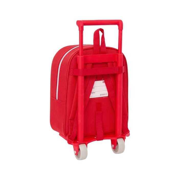 Mochila Escolar con Ruedas Sevilla Fútbol Club Rojo 22 x 27 x 10 cm 3 Mochila Escolar con Ruedas Sevilla Fútbol Club Rojo 22 x 27 x 10 cm 3