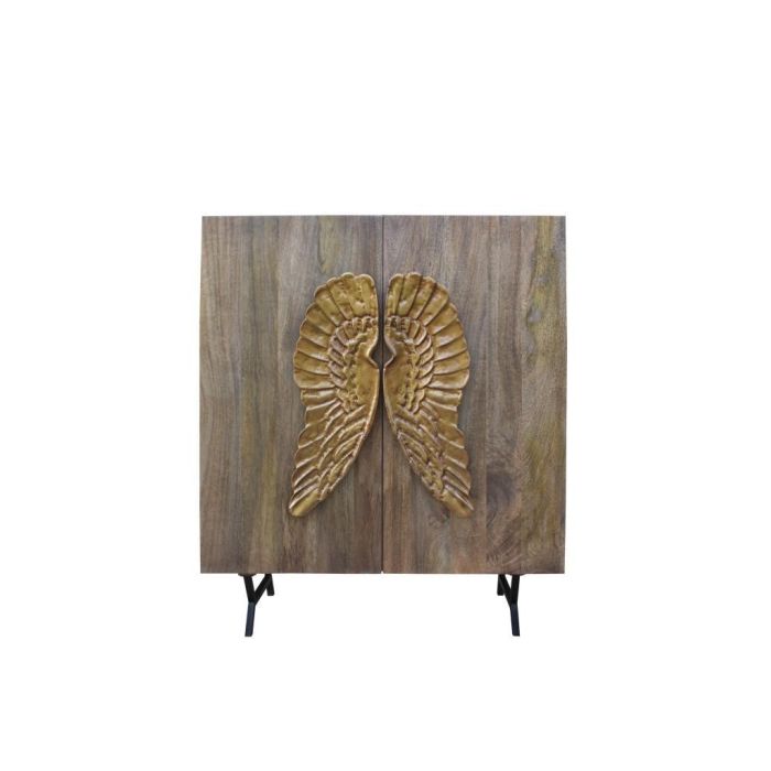 DKD Home Decor Aparador Dorado Marron Mango 100 x 50 x 120 cm 2