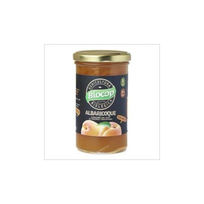 BIOCOP Compota de Albaricoque Bio 265g. Con Zumo de Manzana, Ideal para untar, sin azúcares añadidos