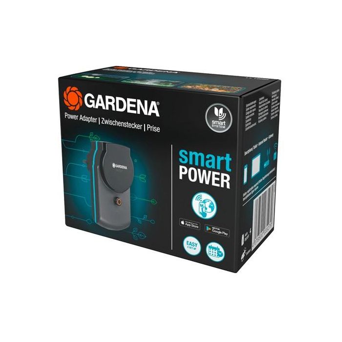 Gardena smart Power Zwischenstecker, enchufe inteligente de color negro para exterior, instalación simplificada, 1 pieza 3 Gardena smart Power Zwischenstecker, enchufe inteligente de color negro para exterior, instalación simplificada, 1 pieza 3