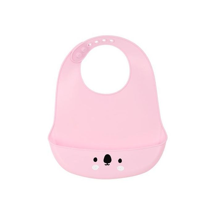 Safta Babero De Silicona "Koala" Pink