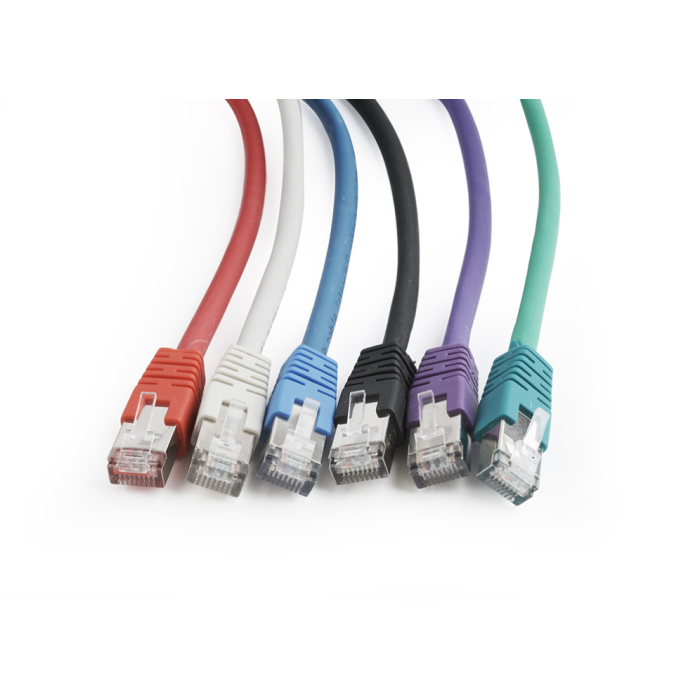 Gembird PP6A-LSZHCU-B-5M Cable de Red Cat6a S/FTP (S-STP) RJ-45 de 5m Azul con Conectores Chapados en Oro