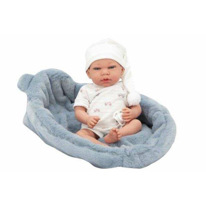 Muñecas Arias Muñeca Elegance Andie Azul con Cuna, Muñeco de Peso, 40 cm, Edad +3 Años 1 Muñecas Arias Muñeca Elegance Andie Azul con Cuna, Muñeco de Peso, 40 cm, Edad +3 Años 1