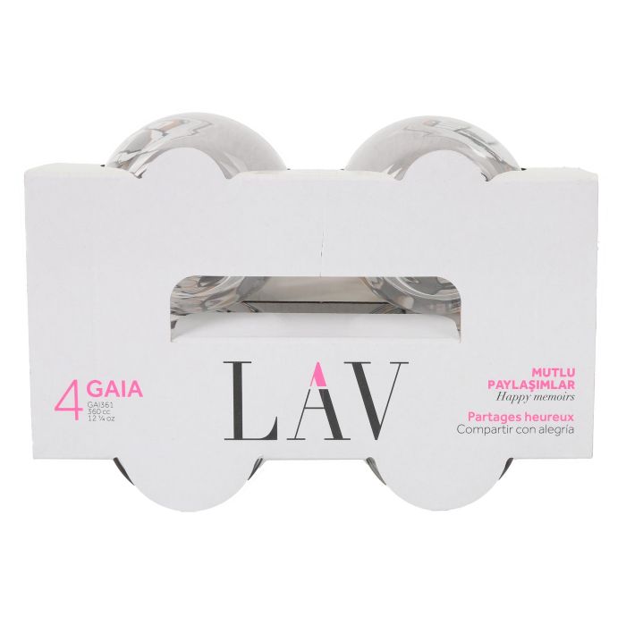 Set de 4 Vasos Gaia Abstract 360 cc - LAV (6 Cajas) 3 Set de 4 Vasos Gaia Abstract 360 cc - LAV (6 Cajas) 3