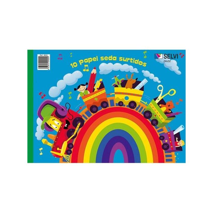 Selvi Bloc De Manualidades Papel Seda 10 32x24 cm Colores Surtidos Selvi Bloc De Manualidades Papel Seda 10 32x24 cm Colores Surtidos