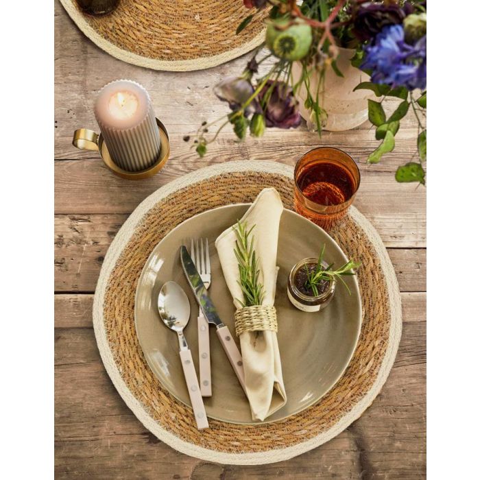 Salvamantel Seagrass Red con Ribete 30 cm - Privilege (36 Unidades) 2 Salvamantel Seagrass Red con Ribete 30 cm - Privilege (36 Unidades) 2