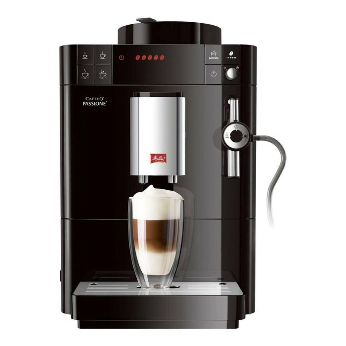 Melitta F530-102 Passione Cafetera Automática, Negro - 5 Concentraciones de Café, 5 Ajustes Molinillo Acero, Depósito 1.2L