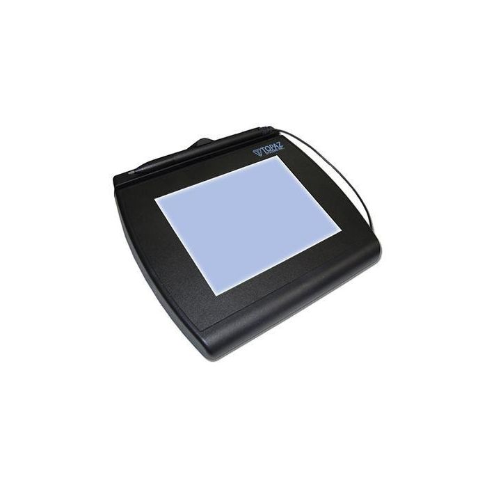 Topaz T-LBK766 SignatureGem LCD 4x5 - Tableta de Firma Electrónica con Pantalla LCD Retroiluminada, Superficie de Vidrio Templado