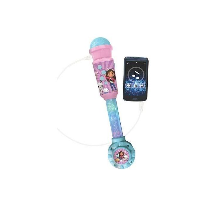 Lexibook LEX3380743105499 Micrófono Gabby y la Casa Mágica con tubo de luz, altavoz (entrada auxiliar), melodías y efectos de sonido 1 Lexibook LEX3380743105499 Micrófono Gabby y la Casa Mágica con tubo de luz, altavoz (entrada auxiliar), melodías y efectos de sonido 1