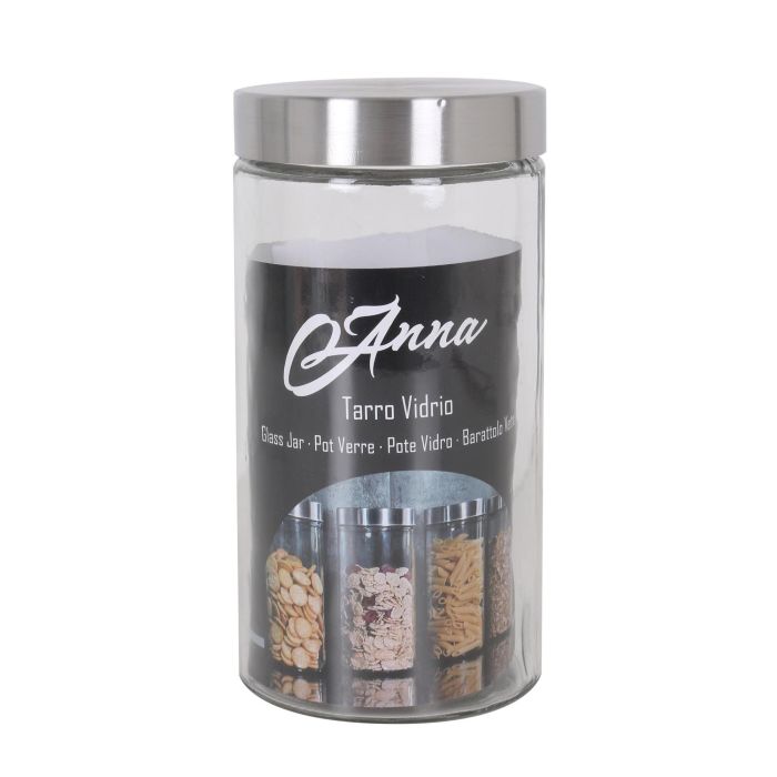Tarro de vidrio con tapa de acero 1.70Lt Anna (12 Unidades) 2 Tarro de vidrio con tapa de acero 1.70Lt Anna (12 Unidades) 2
