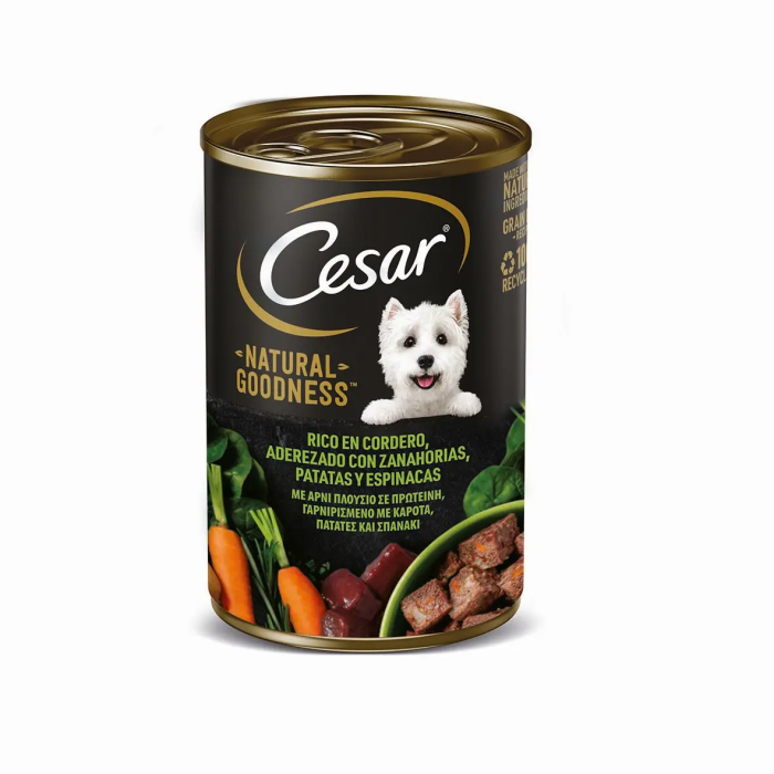 Cesar Natural Lata Cordero 6x400 gr