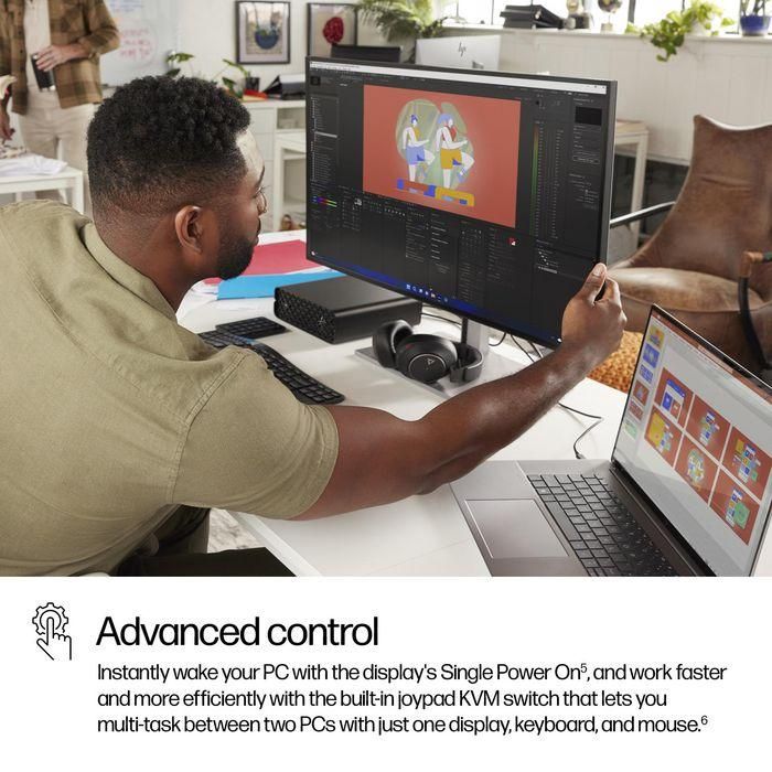 HP Monitor 31.5 Pulgadas 4K Serie 7 Pro 732PK Thunderbolt 4 LCD IPS Black 5ms Negro Plata 17