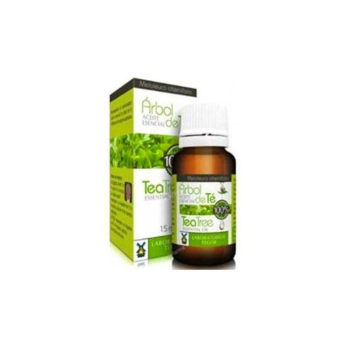 TEGOR Árbol del Té 15ml - Aceite Esencial Puro 100% Pediculosis, Piojos, Irritación Piel, Acné