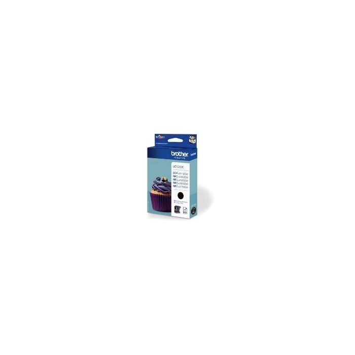 Brother Cartucho de Tinta LC123BK Negro Compatible con DCPJ4110DW, MFCJ4410DW, MFCJ4510DW, MFCJ4710DW