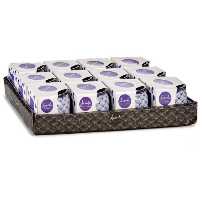 Vela Perfumada Cristal Tarta de Arándano Acorde 7.5x6.3x7.5 cm Morado (12 Unidades) 2