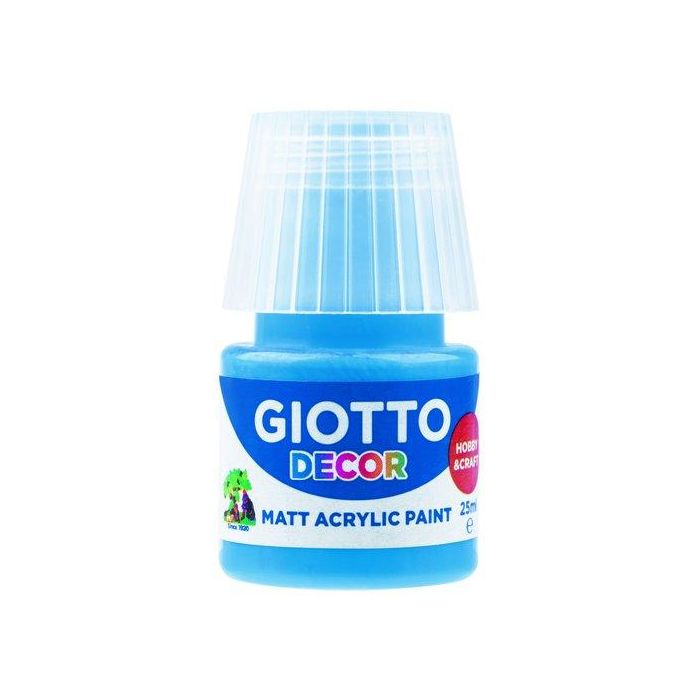 Pintura Acrilica Giotto 25 Ml (Bote) Azul Cyan 6 unidades