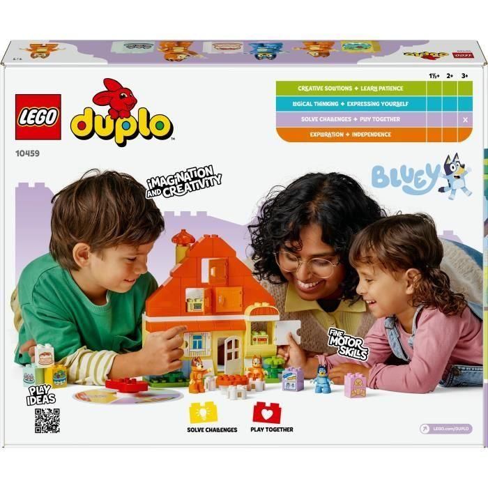 Lego 10459 DUPLO Casa Familiar de Bluey y Juego de Memoria - Juguete de Construcción Creativo para Niños de 3 Años 5