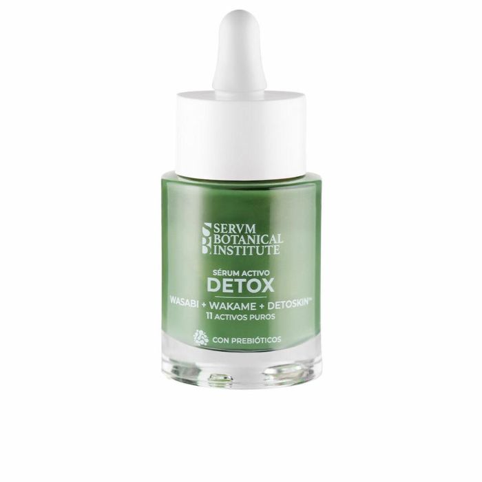 Servm Botanical Institute Sérum Activo Detox 30 ml - Revitalizante con Wasabi y Wakame, Fórmula DETOSKIN™ para Piel Desintoxicada y Brillante