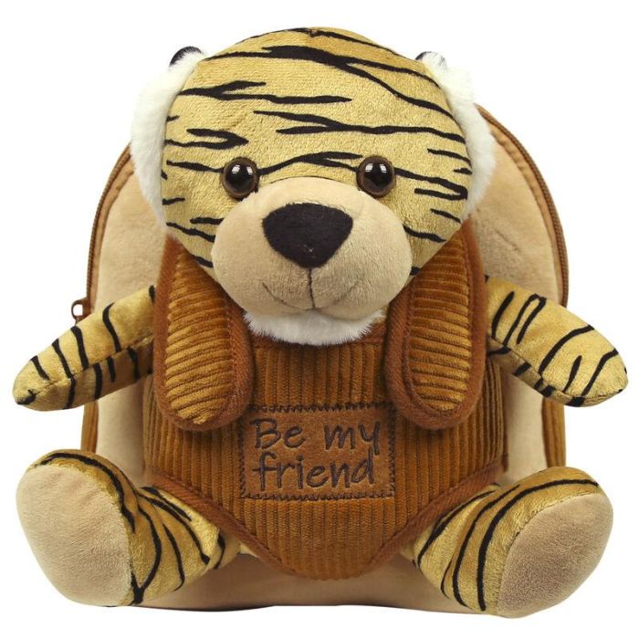 PERLETTI Mochila con Peluche Tigre Joe 26cm