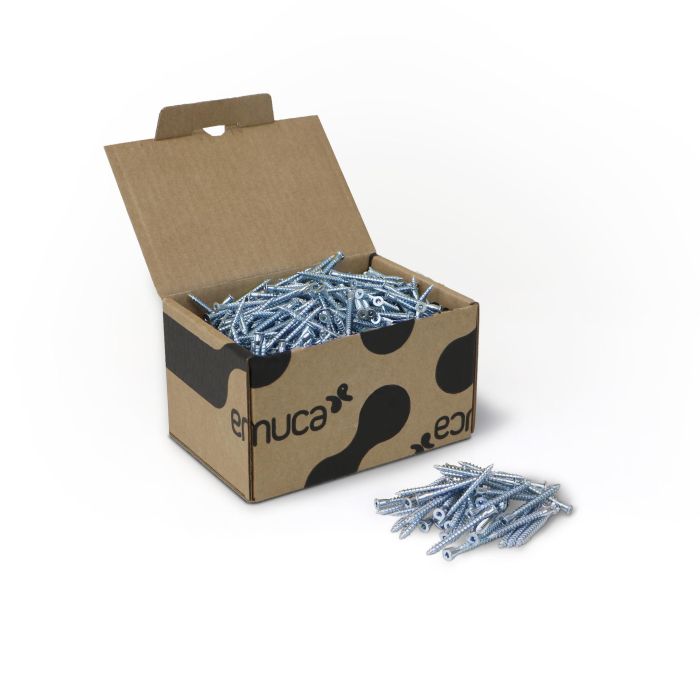 Emuca Lote de 500 tornillos autorroscantes, cabeza plana Allen, diámetro 5mm, 50mm, Acero, Cincado 0 Emuca Lote de 500 tornillos autorroscantes, cabeza plana Allen, diámetro 5mm, 50mm, Acero, Cincado 0