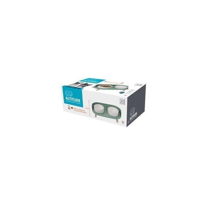 M.PETS ALTITUDE cuenco doble elevado - 2x50 ml 2 M.PETS ALTITUDE cuenco doble elevado - 2x50 ml 2