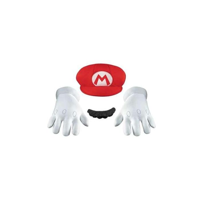 Disfraz adulto acc nintendo super mario kit 2 Disfraz adulto acc nintendo super mario kit 2