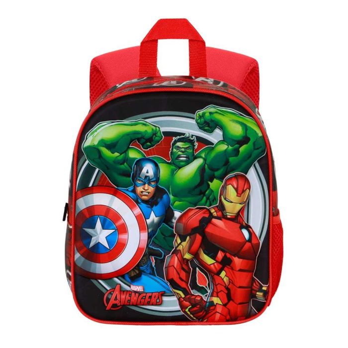 Mochila 3D Elite Almighty Marvel Los Vengadores Rojo 1