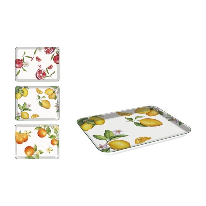 Bandeja La Mediterránea 27 x 21 cm Frutas 18 Unidades 1 Bandeja La Mediterránea 27 x 21 cm Frutas 18 Unidades 1